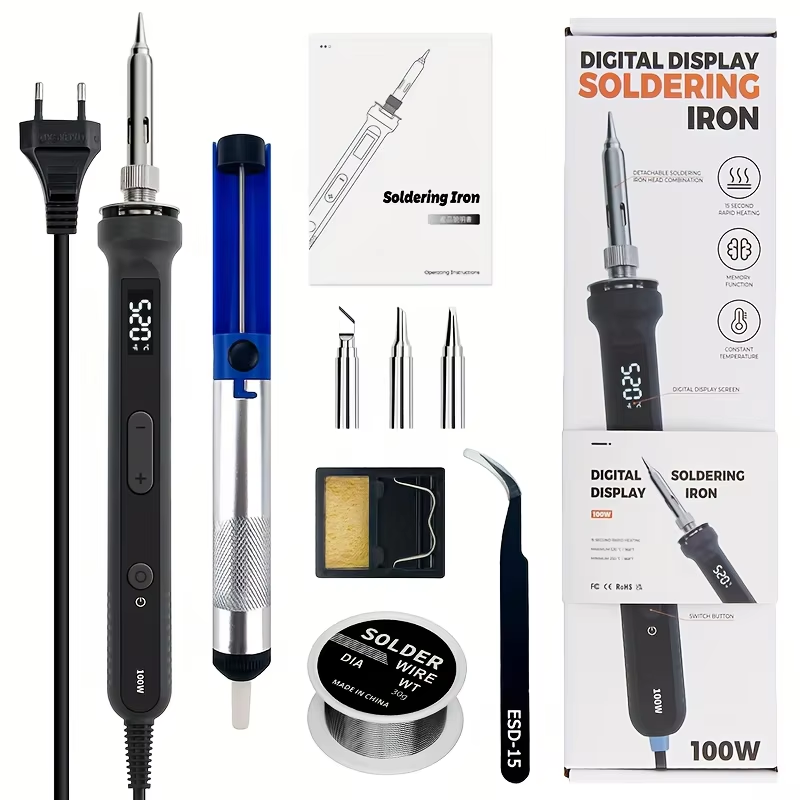 Electronics Repair Manual - 100W 디지털 납땜 인두 키트 오토바이