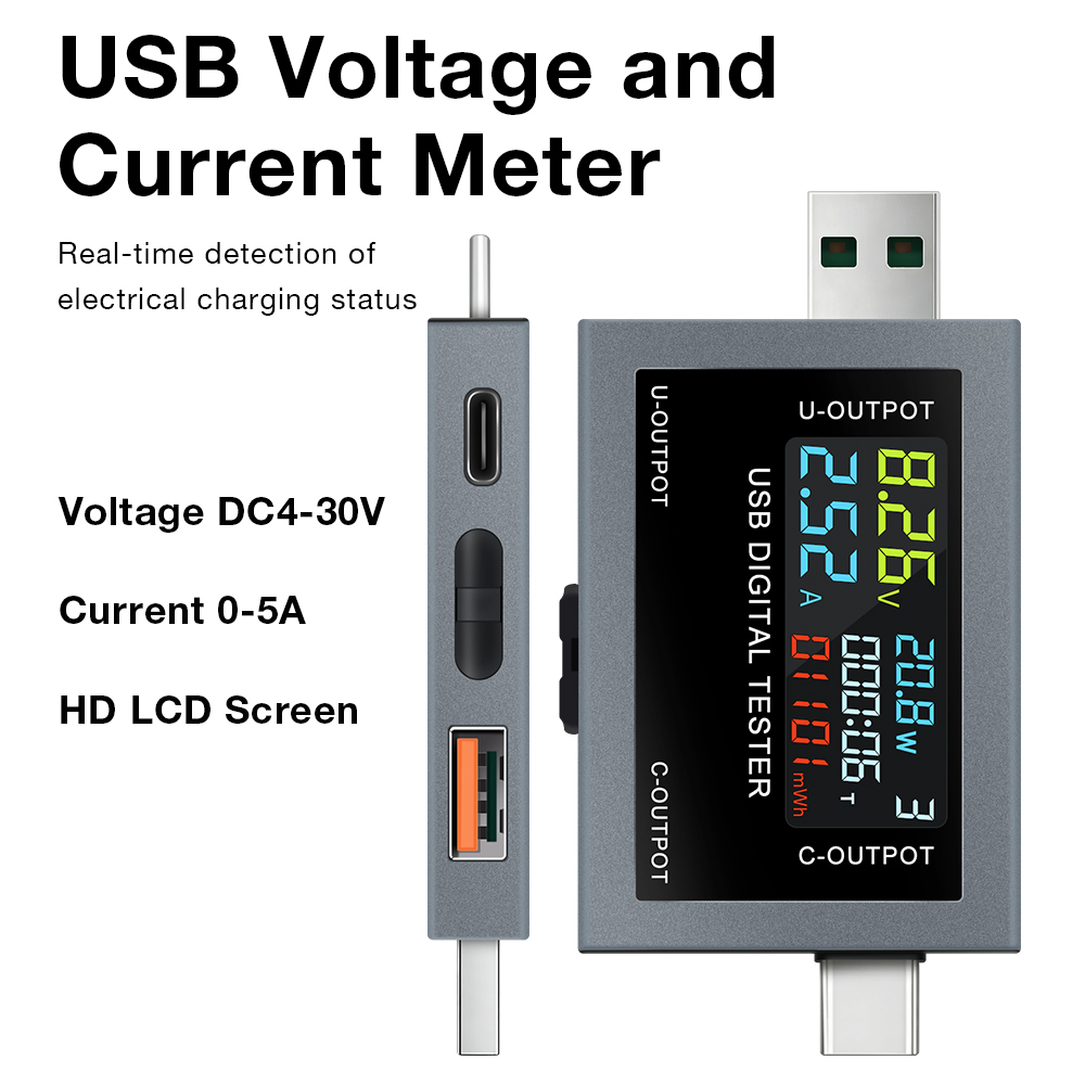Usb Ammeter Tester - USB Type-C 충전 테스터 DC 4.5-50V