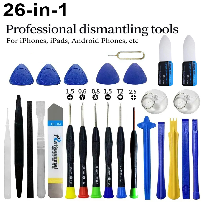 Electronics Repair Manual - 26 in 1 휴대폰 수리 도구