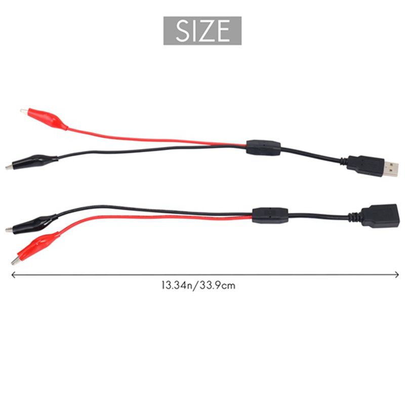 A64I 2Pcs USB 악어 클립 악어 와이어 남성/ - Usb Ammeter Tester 리뷰 및 가격