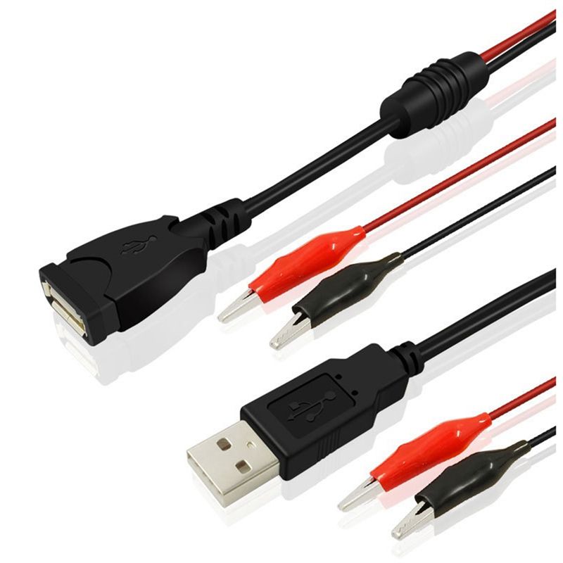 A64I 2Pcs USB 악어 클립 악어 와이어 남성/ - Usb Ammeter Tester 리뷰 및 가격
