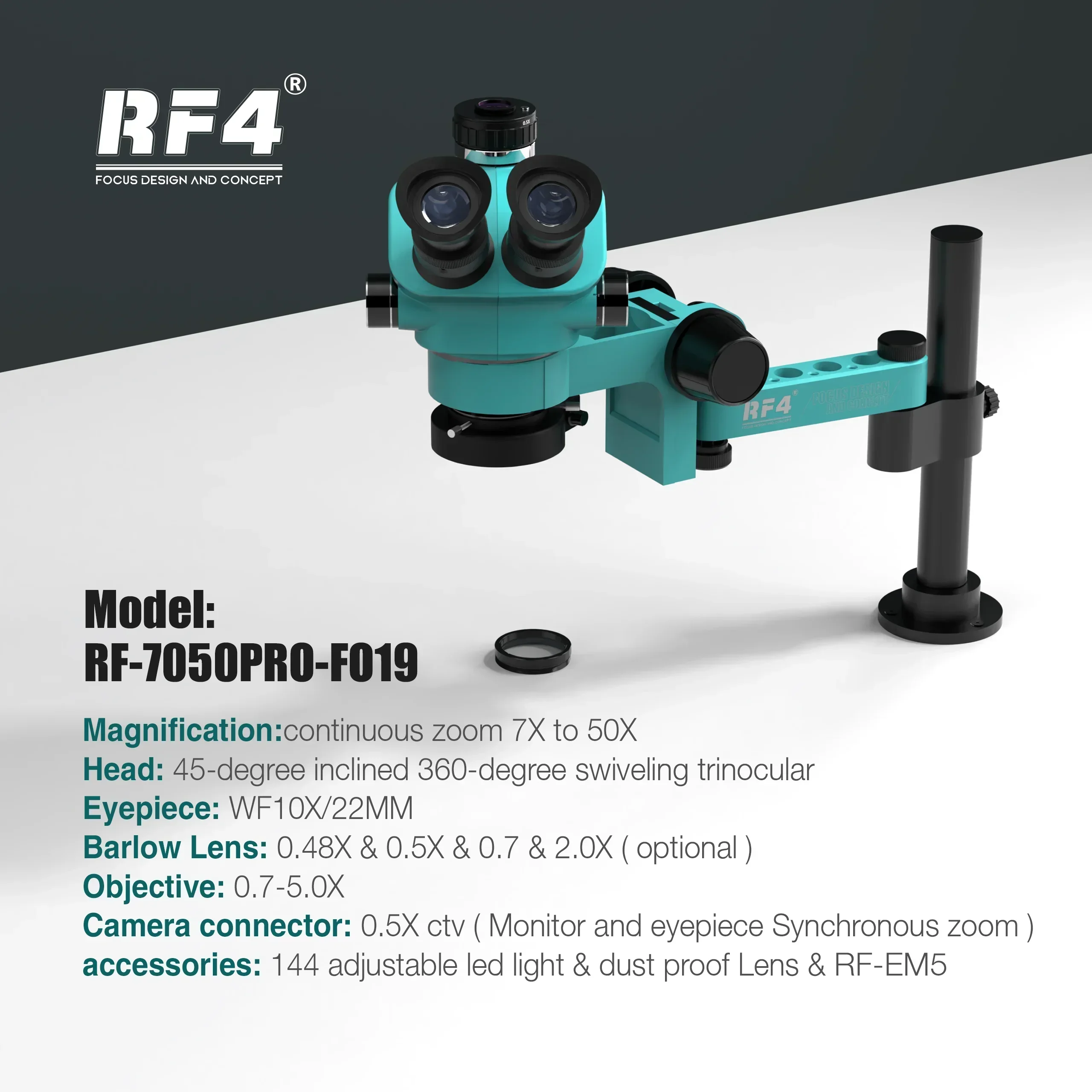 2025/RF4 현미경 RF-7050pro- FO19  - Electronics Repair Degree 리뷰 및 가격