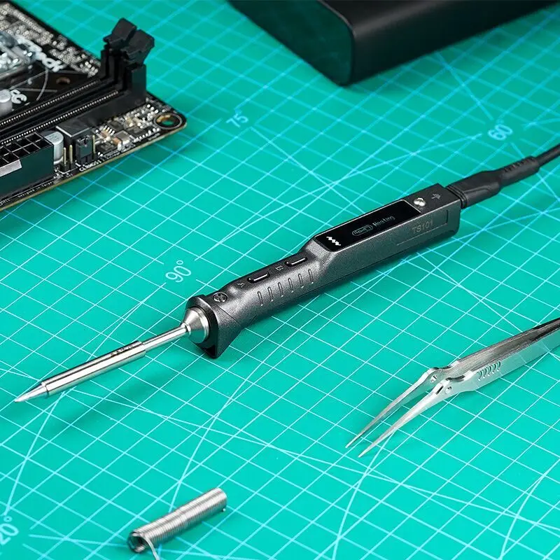 TS101 전기 납땜 인두 고전력 디지털 디스플레이 용 - Electronics Repair Degree 리뷰 및 가격