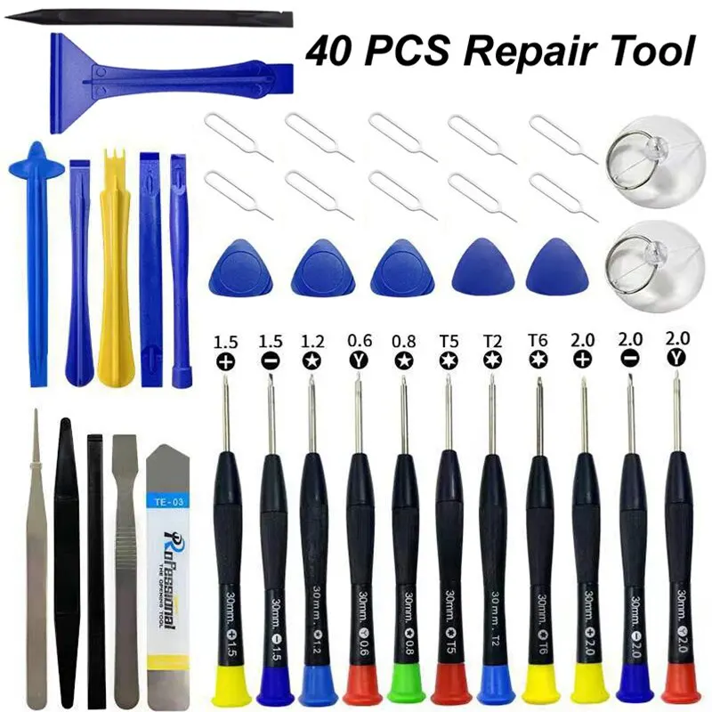 40 in 1 휴대 전화 수리 도구 iPhone 스크루 - Electronics Repair Manual 리뷰 및 가격
