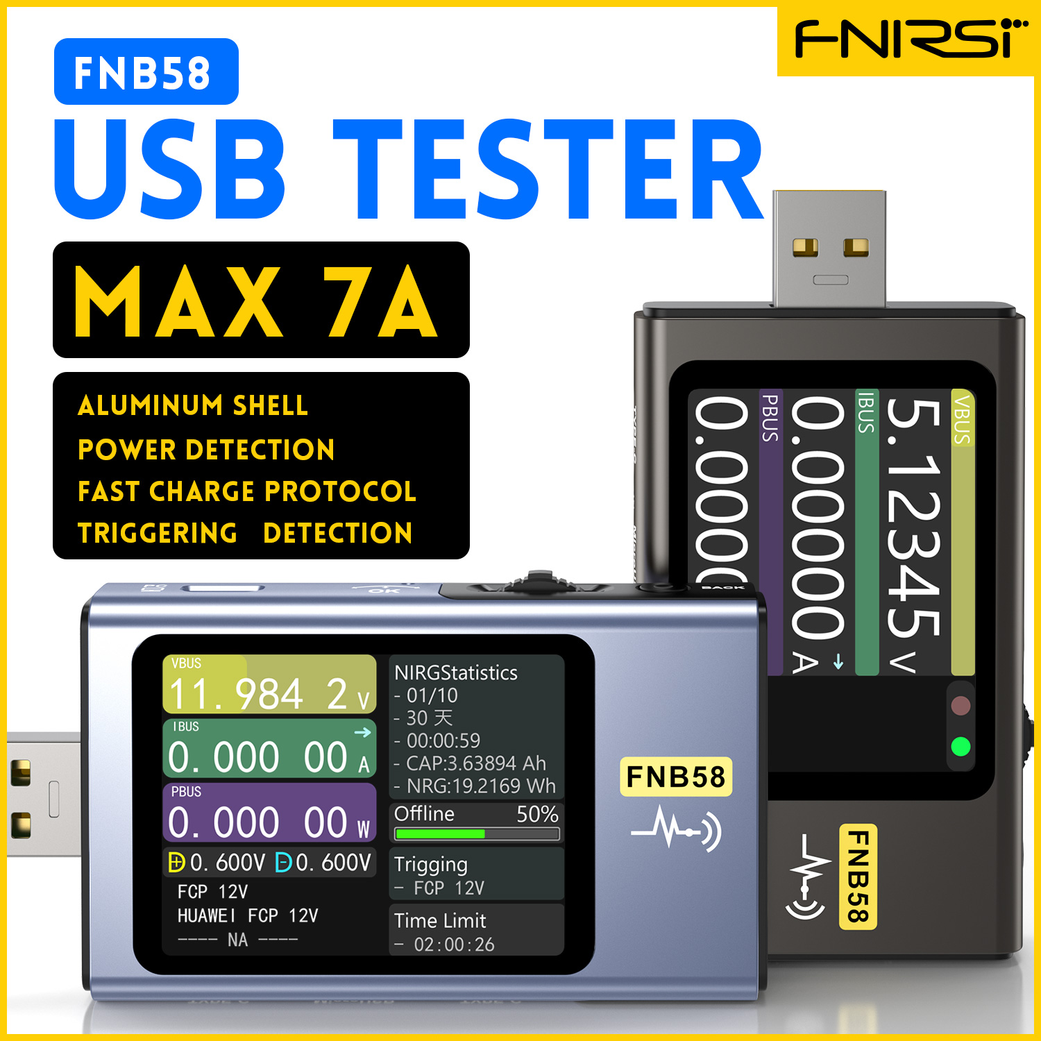 FNIRSI-FNB58 USB 전압 테스터 TYPE-C - Usb Ammeter Tester 리뷰 및 가격