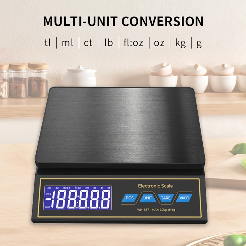 LCD 디지털 주방 저울 30kg/1g 충전식 스테인리 - Electronics Repair Workshop 리뷰 및 가격