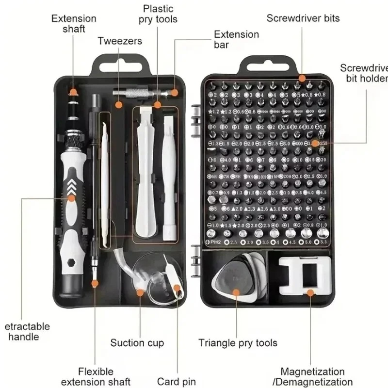 115 in 1 다기능 드라이버 세트 전자 수리 도구  - Electronics Repair Manual 리뷰 및 가격